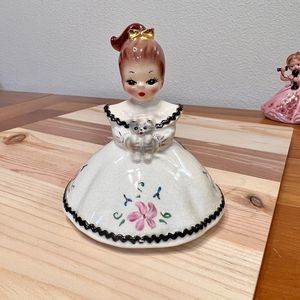 Vintage Josef Originals MINDY with her Cat Ceramic Figurine, Knick Knack